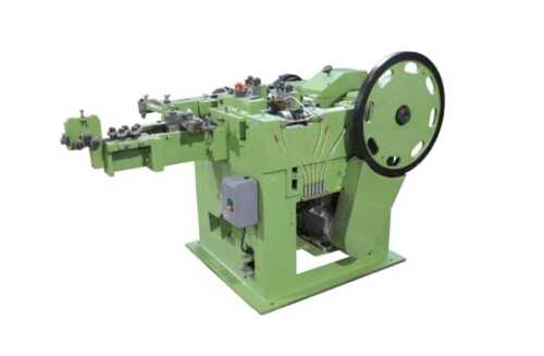 Automatic Wire Nail Making Machine - Premium Grade, Optimum Quality, Green | Easy to Operate, High Work Capacity, Power Efficient, Shock Proof, Long Life Span