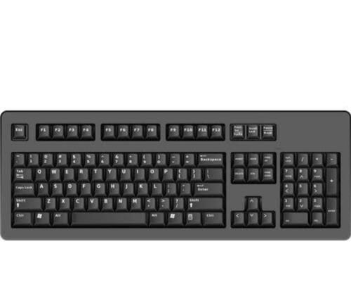 Black Color Smooth Key Heavy Duty Computer Wired Keyboard