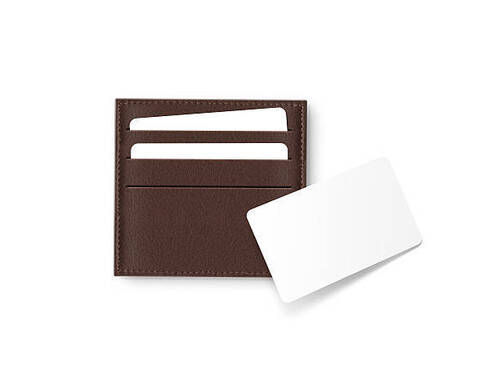 Lightweight Rectangular Waterproof Plain Leather Card Holder