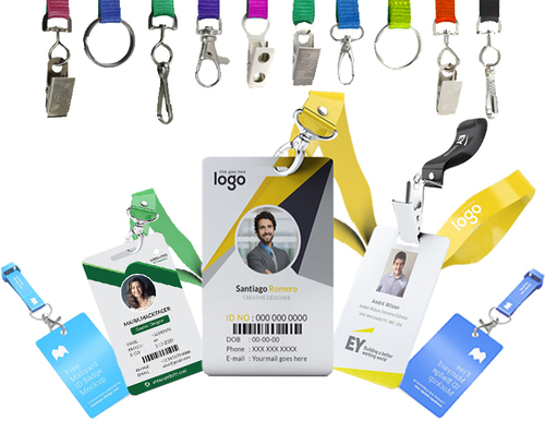 Red Premium Quality Plastic Id Card Printing Services