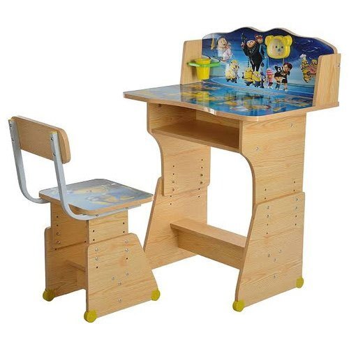 Stylish And Printed Rectangular Study Table For Kids