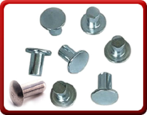 Gray Corrosion And Rust Resistant Durable Semi Tubular Rivets