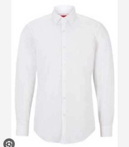 Men Full Sleeves Plain Cotton Shirt For Formal Wear