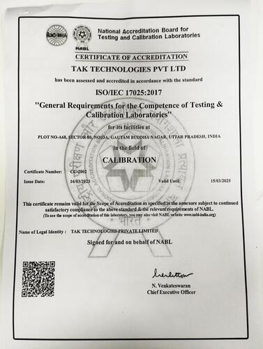 Thermal calibration