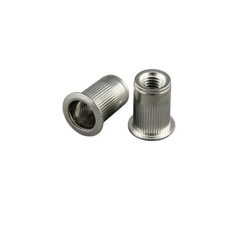 Stainless Steel Blind Rivet Nuts - Durable, Corrosion And Rust Resistant | Polished Silver Finish For Commercial Use