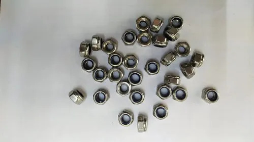 सफेद संक्षारण और जंग प्रतिरोधी स्टेनलेस स्टील नाइलॉक नट्स