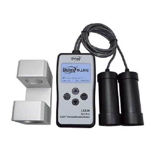 Light Transmittance Meter - ABS Material, Portable Digital Design | 0.001%-99.8% Range, Battery Powered, 380-760nm Measurement