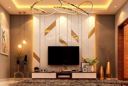 Modern Tv Unit Interior Design For Home By OOPSIL KITCHENS
