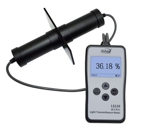 Light Transmittance Meter - Battery Powered, Digital Display | Measures 380-760nm Visible Light Transmittance, ABS Material, 0.001%-99.8% Range, Portable Design, One-Year Warranty