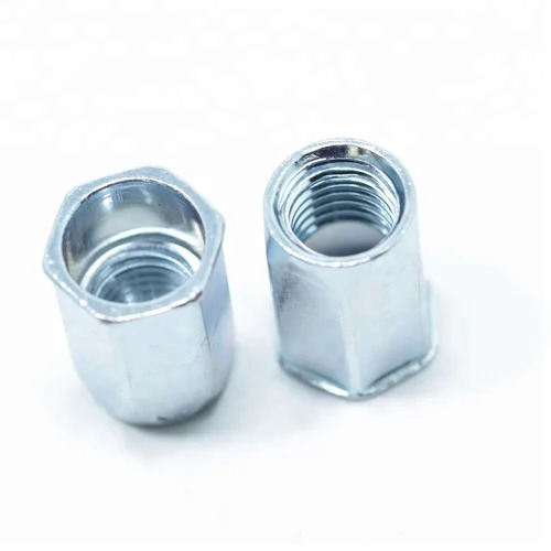 Half Hexagonal Rivet Nut - Color: Silver