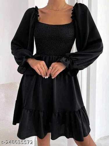 Net Short Dress  Black Party Short Dress From Online