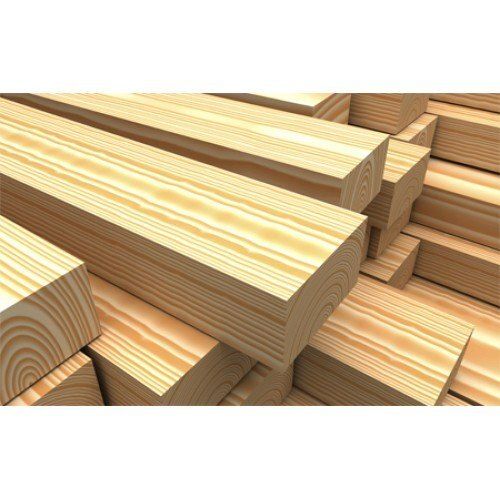 Silver Lightweight Rectangular First Class Termite Resistant Pine Wood Plank For Furniture Manufacturing