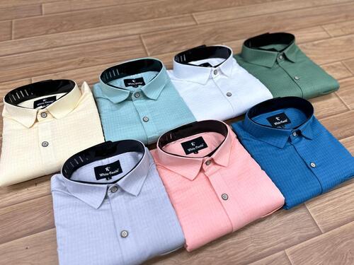 Men Full Sleeves Plain Cotton Shirt For Formal Wear