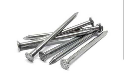 Grey Mild Steel Flat Round Wire Nail For Multi Purpose Use