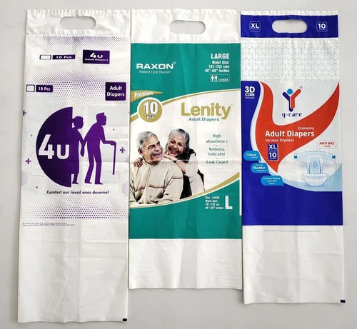 Printed Plastic Packaging Bags For Diaper Use