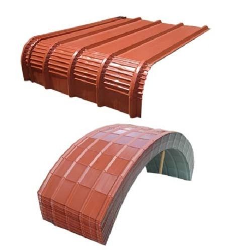 Corrosion And Rust Resistant Color Coated Curved Roof Cladding