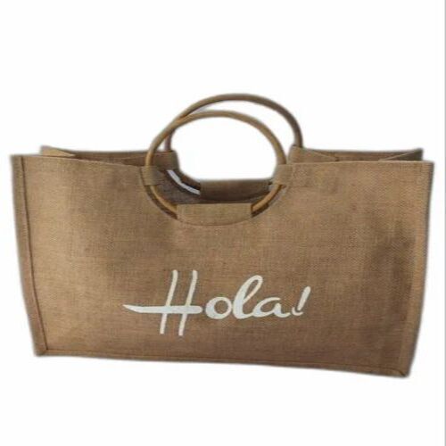 Designer Printed Jute Shopping Bag