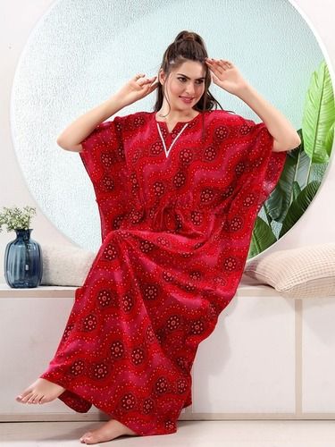 Mix Ladies Stylish Rayon Kaftan Gown