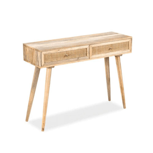 Wooden 2 Drawer Console Table (Legs Knock Down): Stylish and Functional Elegance