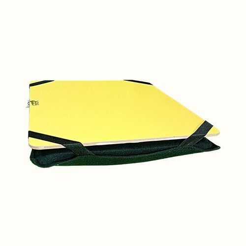 Wooden Lapdesk for Laptop with Yellow Backside Foam Cushioned 