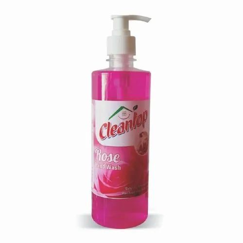 Brown 100% Pure Herbal Liquid Hand Wash With Rose Fragrance