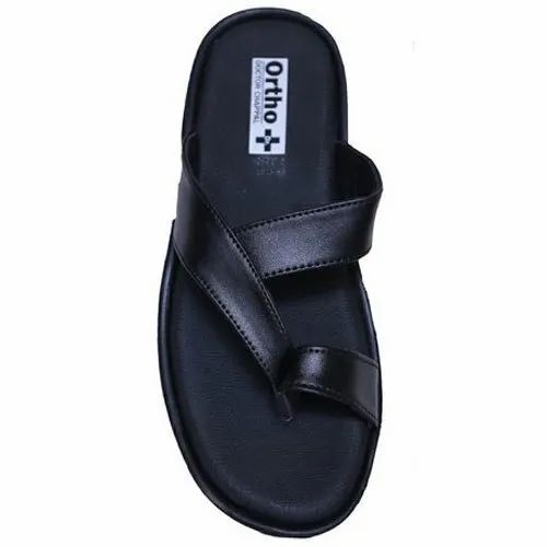 Plastic Comfortable And Casual Wear Mens Leather Slipper