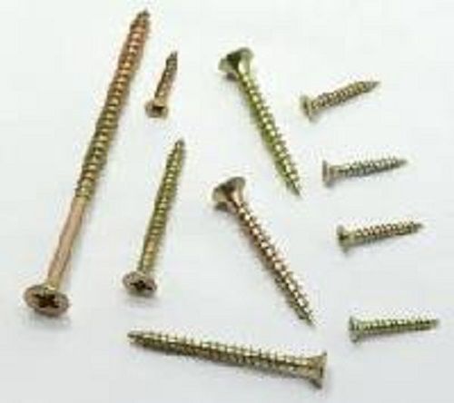 High Tensile Metal Chipboard Screw - Durable, Rust Free, Corrosion Resistant | Polished Silver Finish, Ideal for Commercial Use