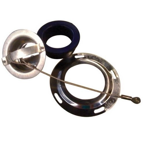 Inspection Plugs - 1.5 to 5 Inch Sizes, Stainless Steel & Aluminum Alloy with Cap, Handle, Lanyard, Locking Ring