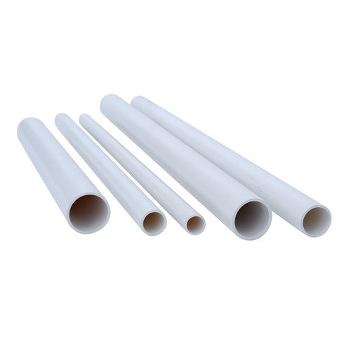 Long Lasting And Durable Round Shape White Plastic Pipes