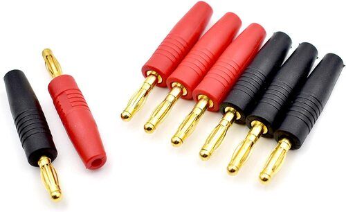 Brown Portable And Durable Multi-Color Banana Plugs