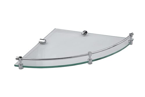 बाथरूम के लिए पोर्टेबल और टिकाऊ ग्लास वॉल शेल्फ