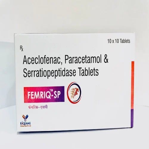 Aceclofenac, Paracetamol And Serratiopeptidase Tablets