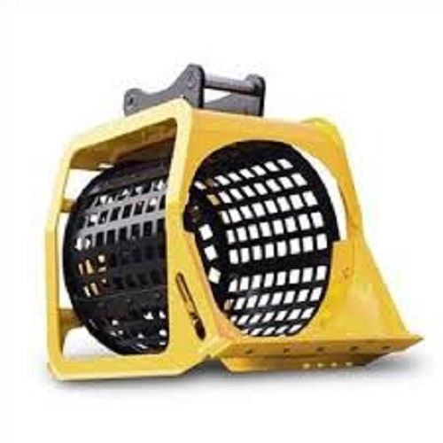 White Bucket Type Hydraulic Rotating Excavator Screening Bucket