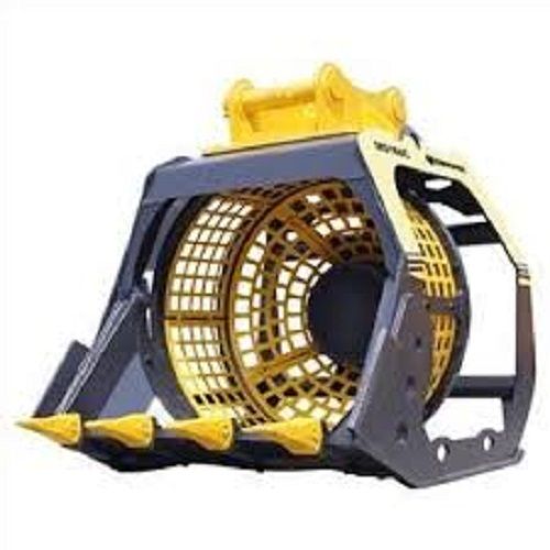 Green Excavator Screening Bucket For The Construction, Demolition And Recycling