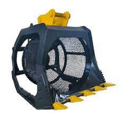 Green Excavator Soil Rotary Screening Bucket