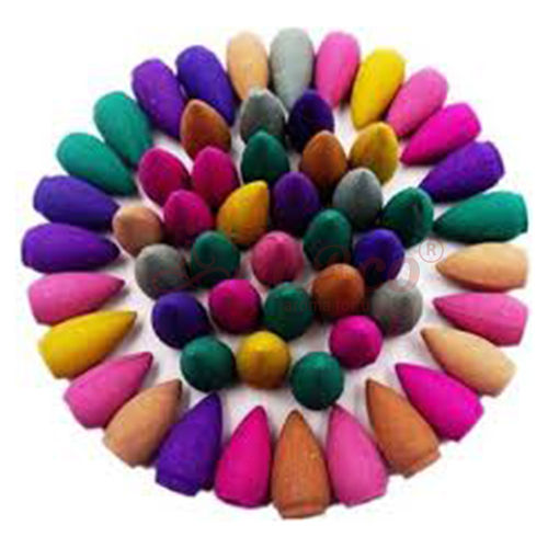 Non Toxic Multicolored Backflow Incense Scented Smoke Cones