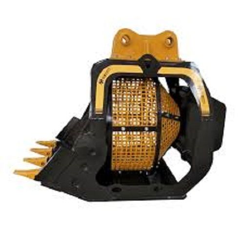 Grey Multifunction Excavator Frequency Vibrating Screen Bucket Loader Rotating Screening Bucket