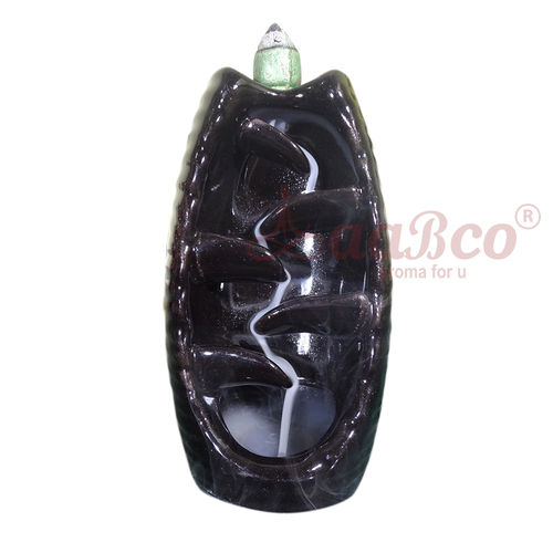 New Ceramic Bottle Black Back Flow Smoke Fountain Size: 5 * 5 Inch