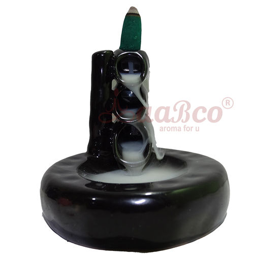 New Ceramic tap Black Back Flow Smoke Fountain