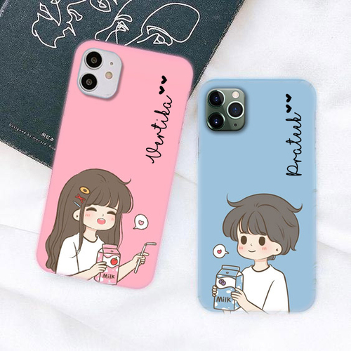 Pvc Couple Mobile Case Back Cover