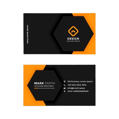 Business Cards - New Quality, Durable Paper, Digital Print, Rectangular Shape, Fine Finished | Pack of 100 Pcs, Printed Style