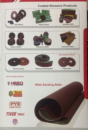 पीसने और चमकाने के उपयोग के लिए पीले सैंडिंग बेल्ट्स