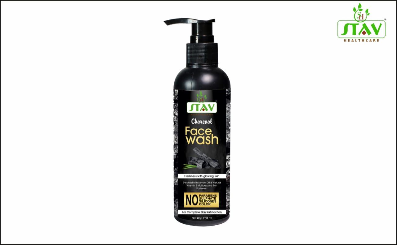 Stav Activated Charcoal Face Wash (200 ml)