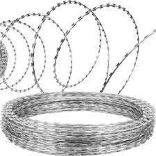 Corrosion And Rust Resistant Mild Steel Razor Barbed Wire Size: Different Sizes Available