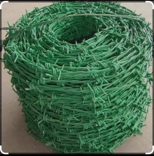 Corrosion And Rust Resistant PVC Coated Barbed Wire