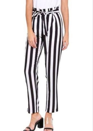 Buy stylish trendy black and white strip plazzo pants or trousers for girls  Online  259 from ShopClues