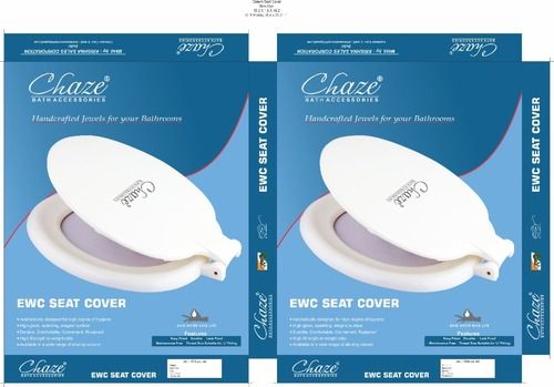 Portable And Durable White PVC Toilet Seat Cover