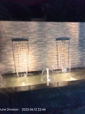 Sturdy Construction Glass Waterfall Fountain Application: Medical Purpose