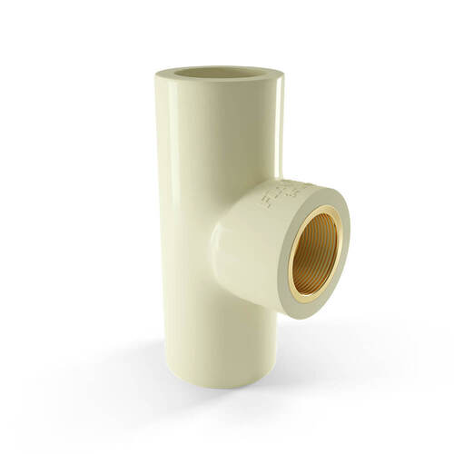 3/4 Inch Size Round Shape Cpvc Brass Tee For Water Pipe