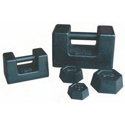 Black Color Rectangular Cast Iron Testing Weights Perfect Bound